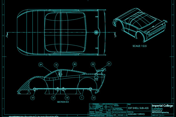 Sonic engineering drawing 1.